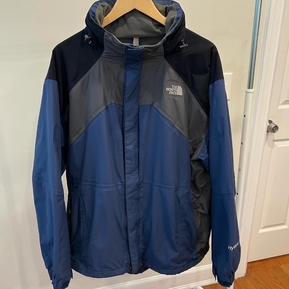 VTG North Face Hyvent 2-in-1 Jacket Colorblock Blue Men's Large Snowboard